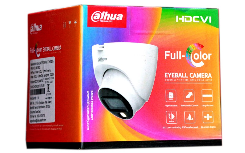 Dahua Dome 2MP DH HAC HDW1209 TLQP LED 3 6mm Color High Definition